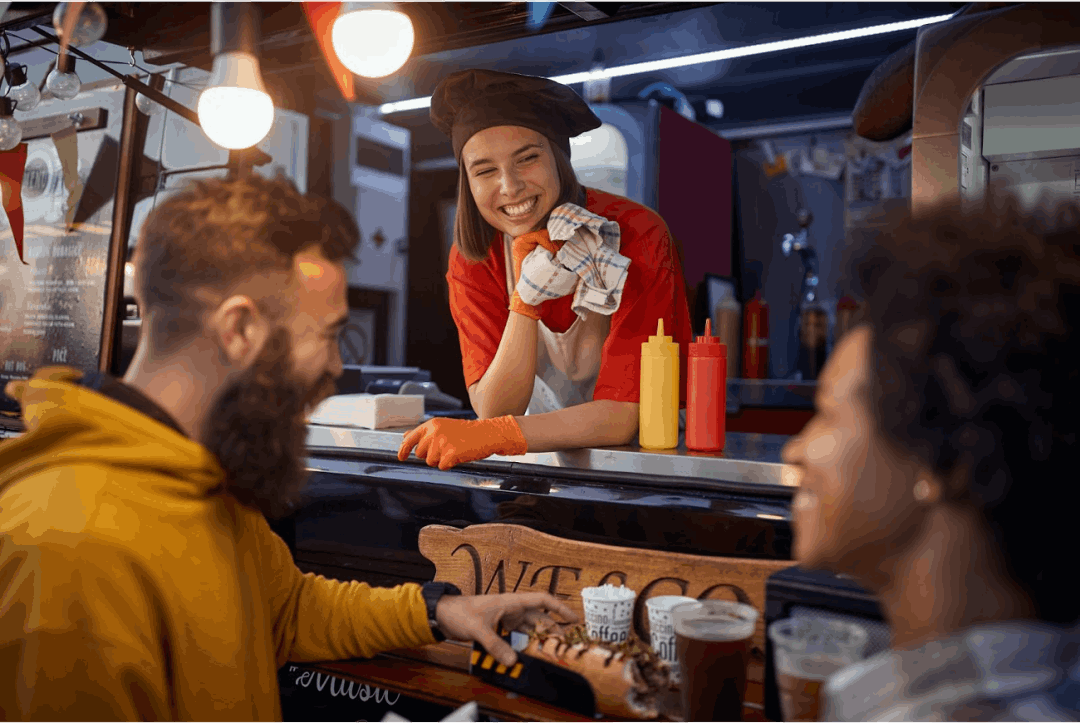 People Talking Food Truck